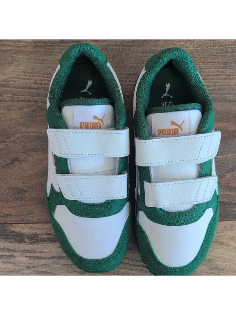 NIB Puma Kids ST Runner v4 NL V PS Sneakers Green/White    399740 12